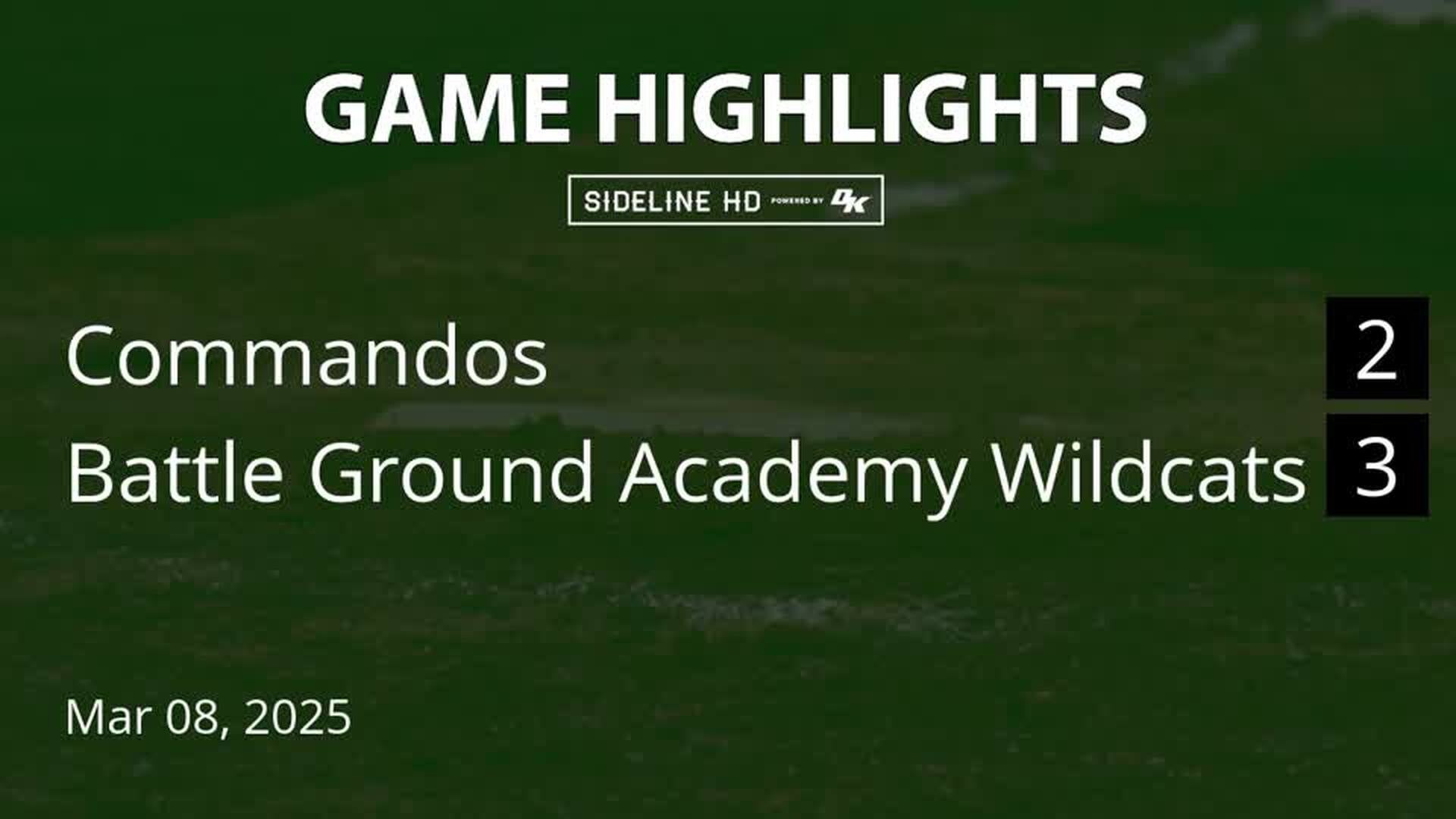 Game Highlights - Commandos vs Battle Ground Academy Wildcats