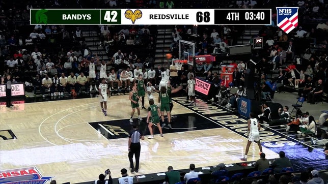 Highlights of No. 21 Reidsville's (N.C.) 79-50 win over Bandys (Catawba, N.C.) in the 2A state semifinals. Five-star Oregon commit Kendre Harrison finished with 26 points, 19 rebounds, three blocks and three steals. Johnniyus Sharpe added 26 points while Dionte Neal had 12 points, eight assists and three steals.