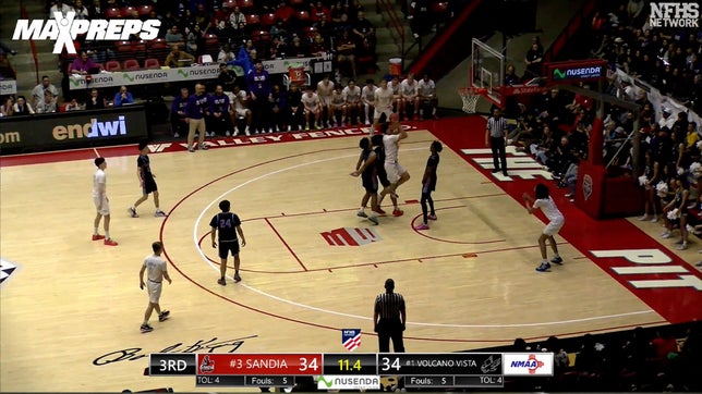 Kenyon Aguino contributes 18 points and seven rebounds in 60-53 overtime victory over Sandia. He finishes storied career with record of 117-4.
