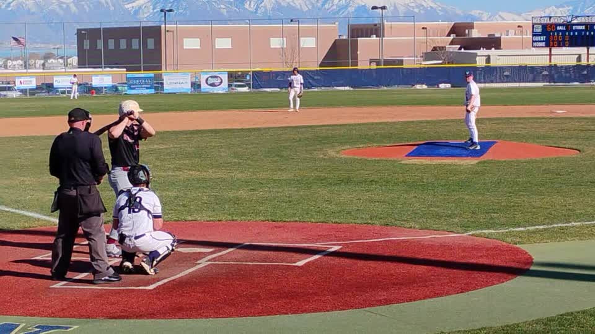 420 foot Bomb Straight Center Field vs West Lake