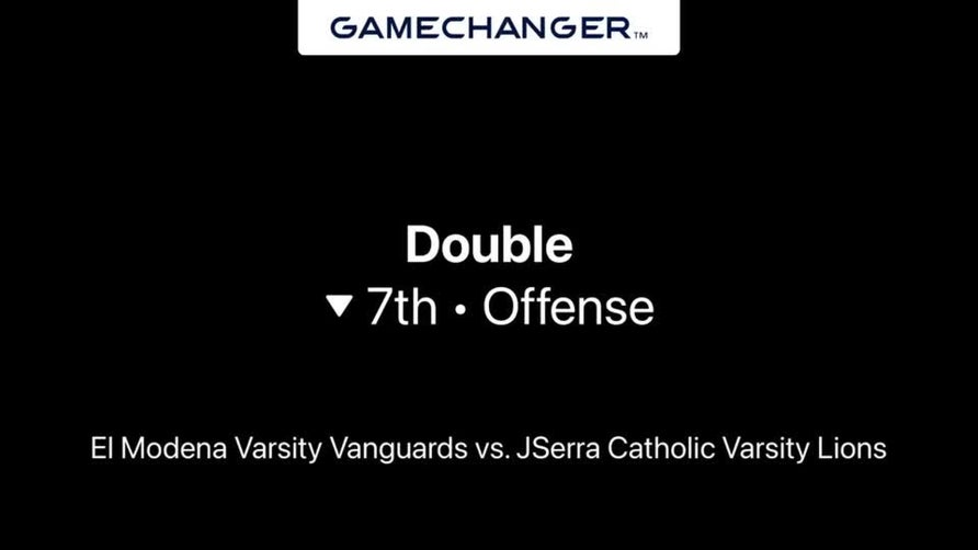 El Modena Vanguards Softball walk off double by #14 Kylie Tafua vs JSerra. Great TEAM WIN!