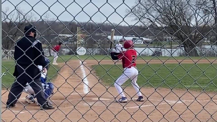 #2 Alex Dorrington (.500) 2 Run Single for Geneva Panthers @ Penn yan Mustangs April 9th, 2025
