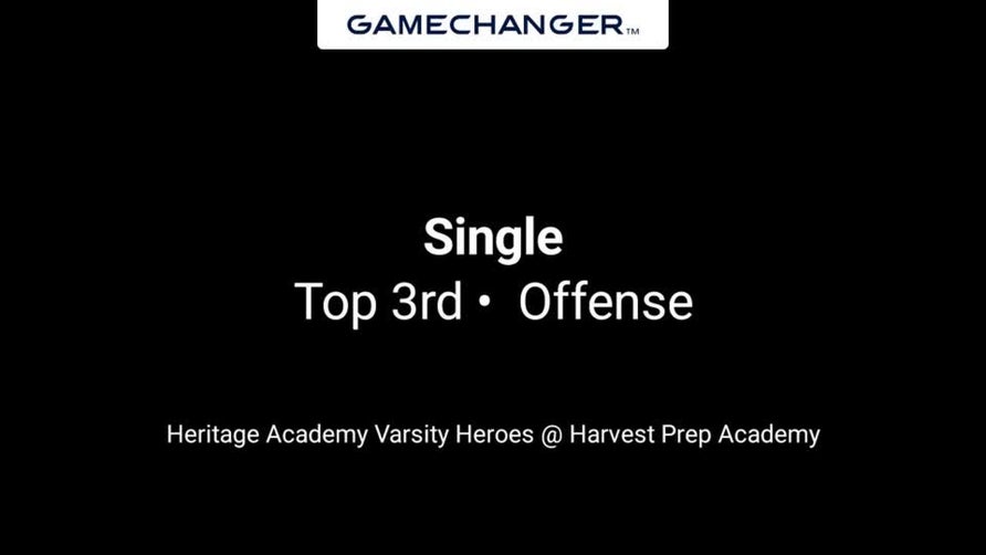 Micah singles on a fly ball to left field