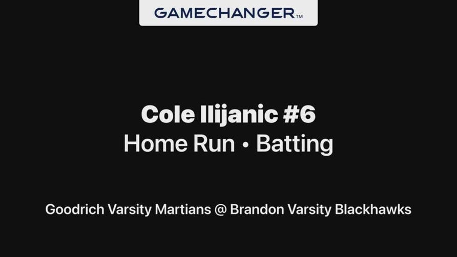 Goodrich's Cole Ilijanic going yard
