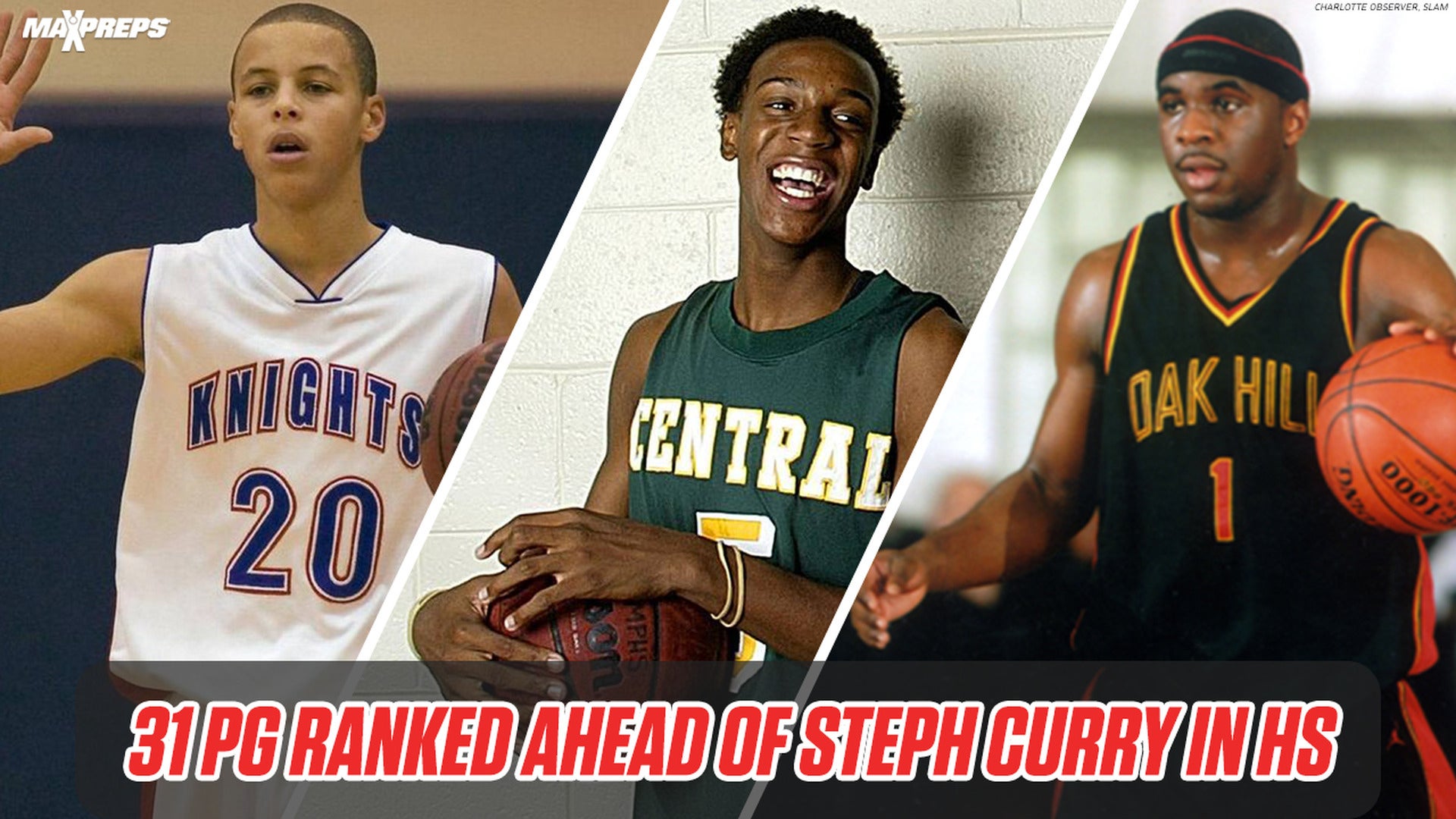 Who were the 31 Point Guards Ranked Ahead of Steph Curry in High School?