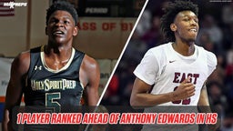 Who was the Player Ranked Ahead of Anthony Edwards in High School?