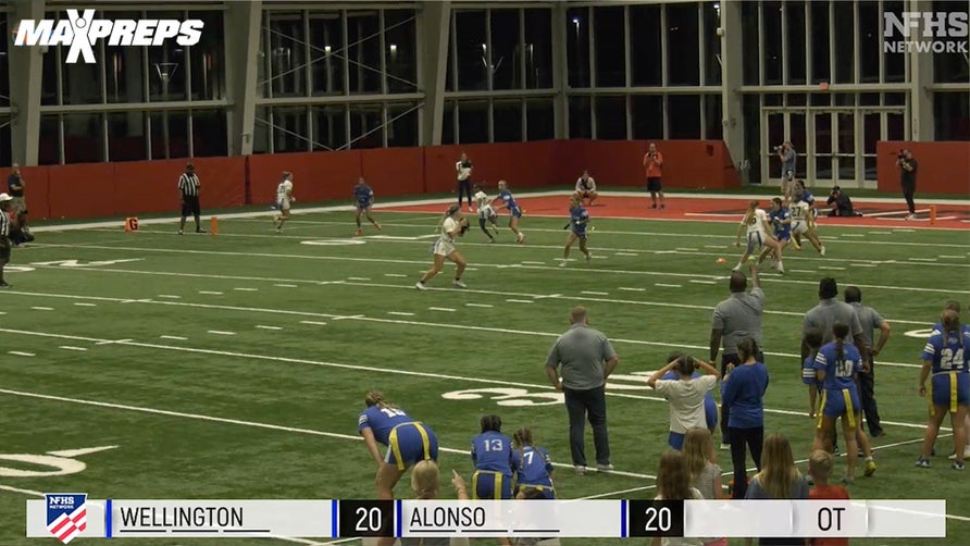 Alonso (Tampa, FL) is now a four-time Florida girls' flag high school football state champion. The Ravens edged Wellington 21-20 in overtime to capture the 4A crown at the AdventHealth Training Center, the indoor practice facility of the National Football League's Tampa Bay Buccaneers.