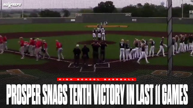 Prosper varsity baseball advance by beating the Mansfield Broncos by a score of 2-1 on Saturday.