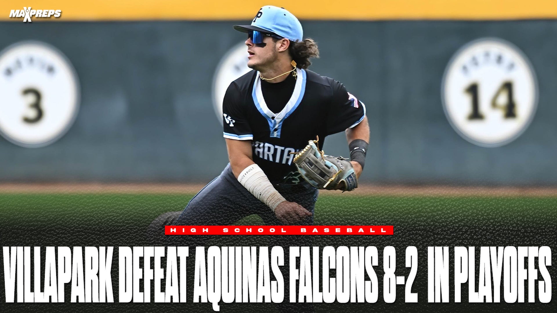 Villa Park defeat the Aquinas falcons 8-2 in playoffs!