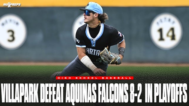 Villa Park scoop up the win over the Aquinas falcons 8-2 and will face St. John Bosco on Friday.