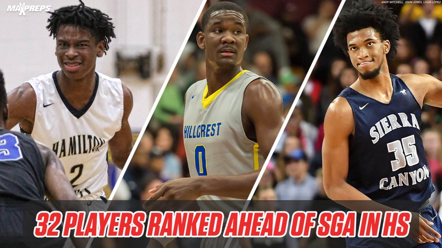 Looking back at the 32 players who were ranked above SGA in the 2017 class.