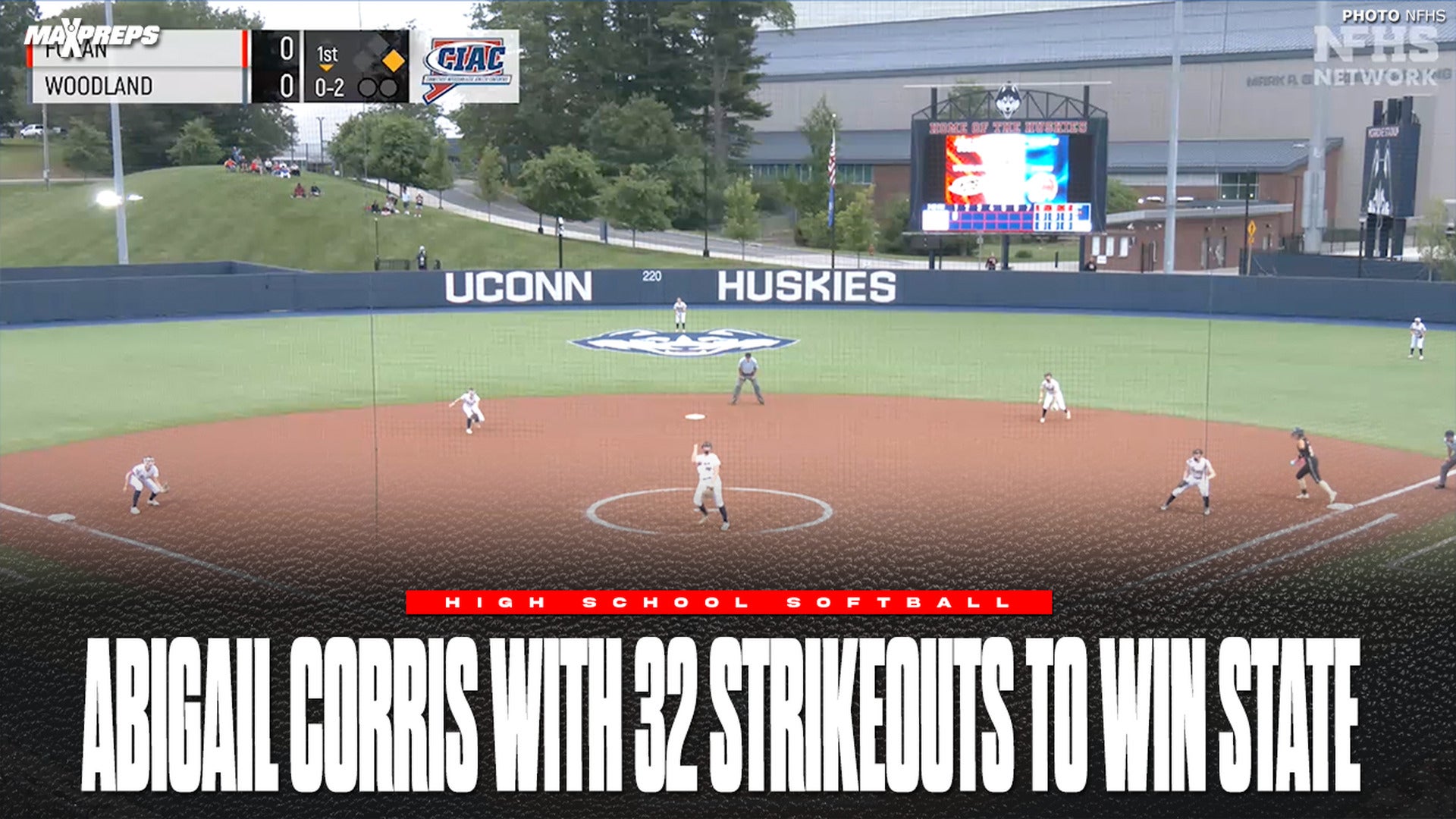 Abby Corris strikes out 32 in state championship victory