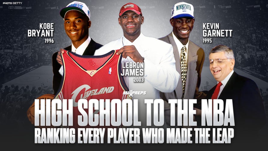 LeBron James, Kobe Bryant top list of players who jumped from high school to the NBA from 1995-2005.