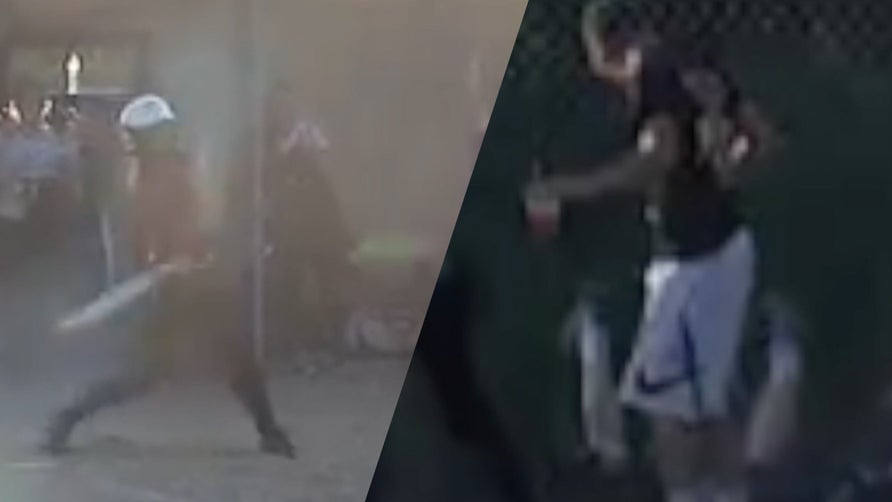 Pearl City's Tyra Clark hits a towering bomb that knocks a fan out of his chair to help the Wolves beat Lena-Winslow 3-0 and advance to the Super Sectionals (Elite 8).