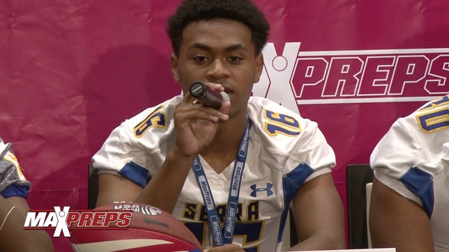 Junipero Serra's (San Mateo, CA) press conference from high school media day featuring Brandon Monroe, Billy Tuitavake, Leki Nunn, and head coach Patrick Walsh.