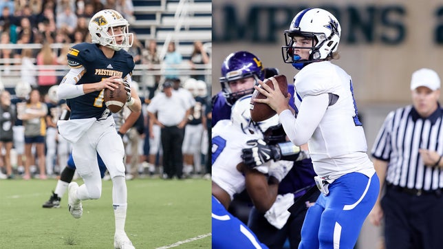 Austin Kendall (Cuthbertson, NC), Ryan Cash (Prestonwood Christian, TX), Mason Fine (Locust Grove, OK), Shelton Eppler (Navasota, TX), and Myles Brennan (St. Stanislaus, MS) are the top five returning passing quarterbacks from the 2014 season.