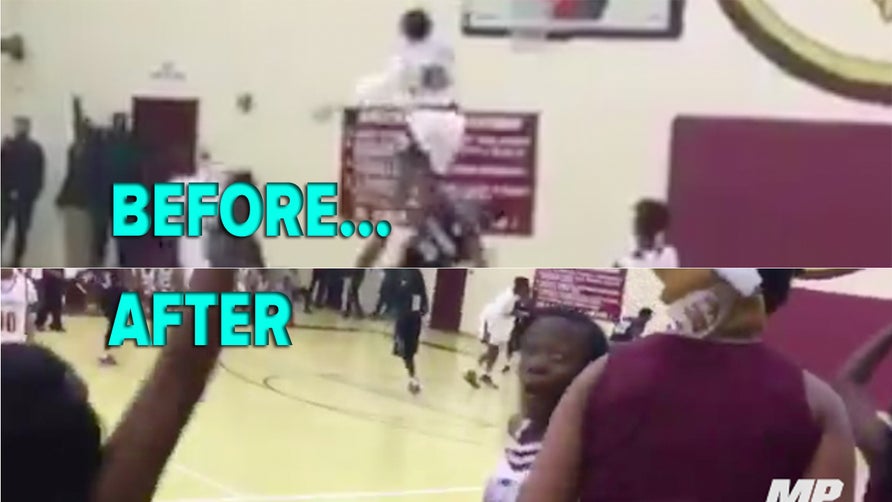 Darius Rush of C.E. Murray (SC) is a three-star wide receiver who has offers from some of the top schools in the country, including South Carolina. Murray shows his athleticism with this nasty jam.