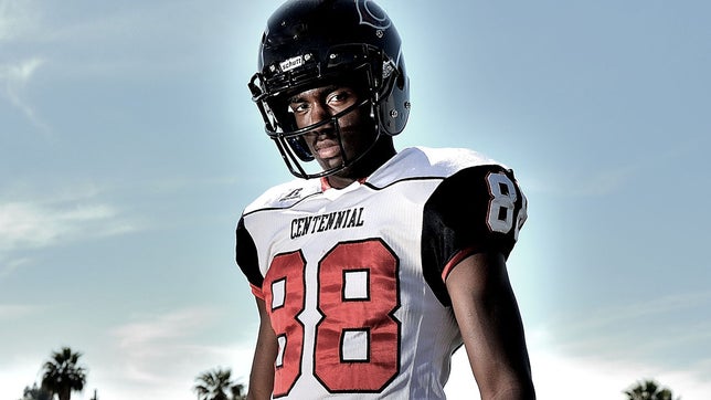 Corona Centennial's (CA) Javon McKinley can do more than catch touchdowns, Anthony Catalano hits McKinley behind the line of scrimmage and he finds Cameron Jackson for the score.