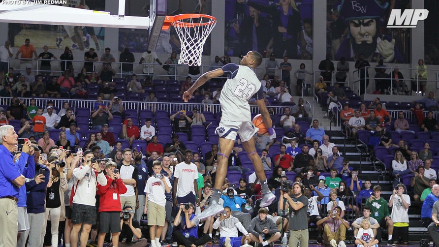 Scottie Lewis (Ranney, NJ), CJ Walker (Orlando Christian Prep, FL), Cole Anthony (Archbishop Molloy (NY), Robb Carmody (Mars, PA), Lior Berman (Mountain Brook, AL) and Matthew Patterson (Wesleyan Christian Academy, NC) competed in the 2017 City of Palms Dunk Contest.