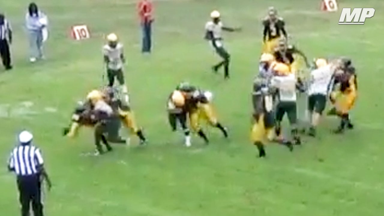 RB somehow breaks out of tackle for legit score