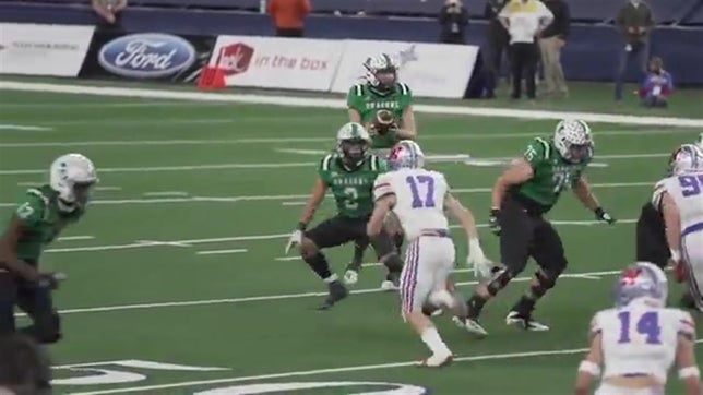 Quinn Ewers finishes state title game with 350 yards passing. The QB will now enroll early at Ohio State.