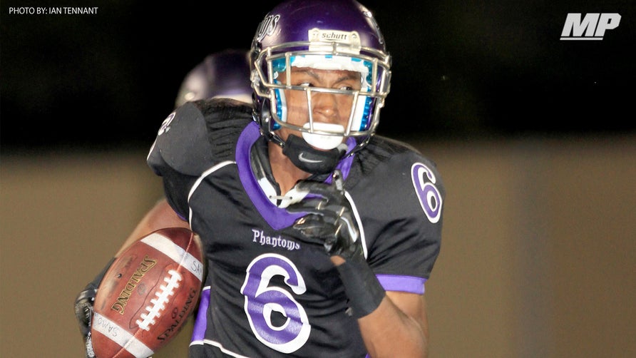 Cathedral's (CA) 3-star wide receiver Jamire Calvin returns the punt back to the house and jukes one last defender for the 70-yard touchdown.