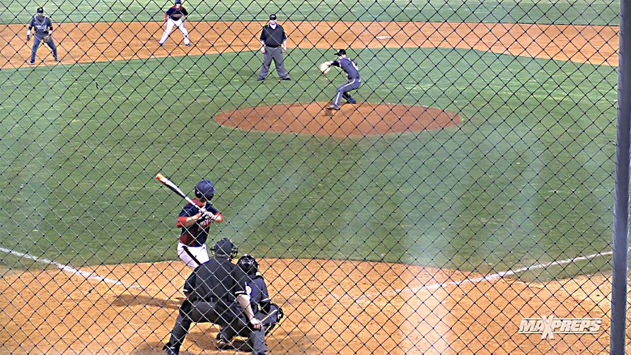 In the fourth inning of a game between D'lberville and Hancock High Schools in Mississippi, D'lberville center fielder Travis Bender came in on a line drive from a Hancock batter. Bender misjudged it in the worst way possible and the ball bounced off his head, and left fielder Jay Deshong caught it and double up the runner on second. Video by: Dylan Rodriguez