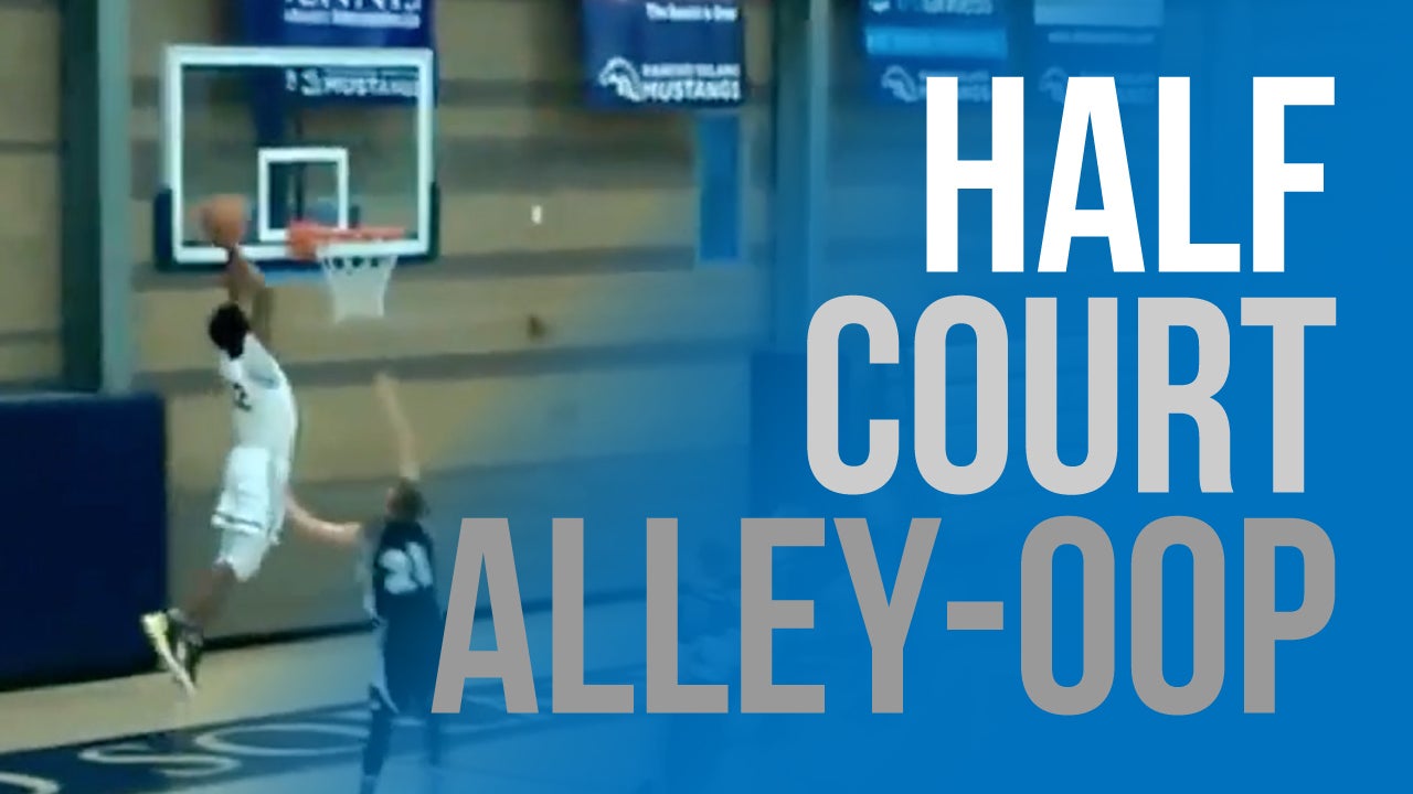 Half-court Alley-oop by 8th Graders