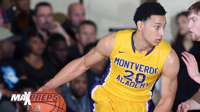 Ben Simmons steals the ball and slams it down during the semi final game at the City of Palms Classic