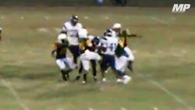 Central's (AL) sophomore linebacker Swanique Gordon proves she hang with the boys on the football field.