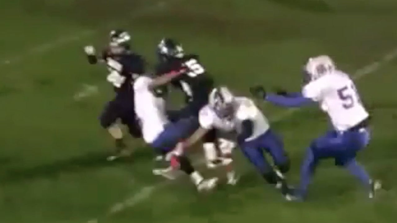 8-Man QB Trucks Opponents