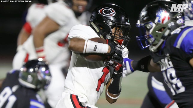 Gary Bryant Jr. scored three touchdowns of 50+ yards in Corona Centennial's 35-13 win over No. 10 Chandler (AZ).