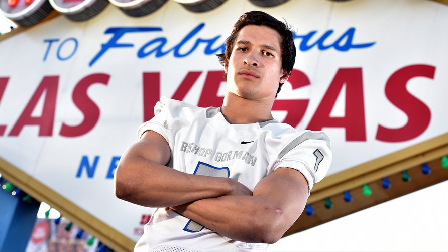 Highlights of Bishop Gorman's (NV) three-star running back Biaggio Walsh.