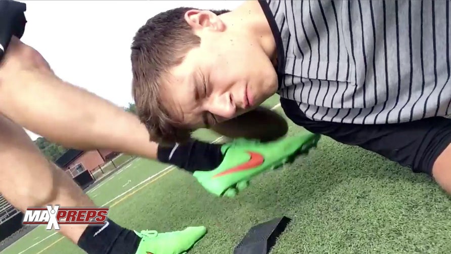 Johnson Central (Paintsville, Ky.) kicker Tyler Pack blasts the most unlikely of field goals through the uprights.