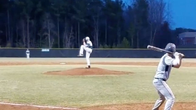 Kenny Jackson of Glen Allen (VA) threw a no-hitter in the rarest of fashions. He hit the batter on the very last pitch, but while he was swinging. All resulting in a unique strikeout
