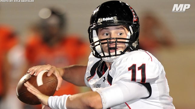 High school football highlights of Oklahoma's Baker Mayfield during his senior season at Lake Travis (TX).