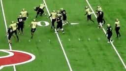 Isaiah Stewart rips the ball away from the running back and takes it to the house