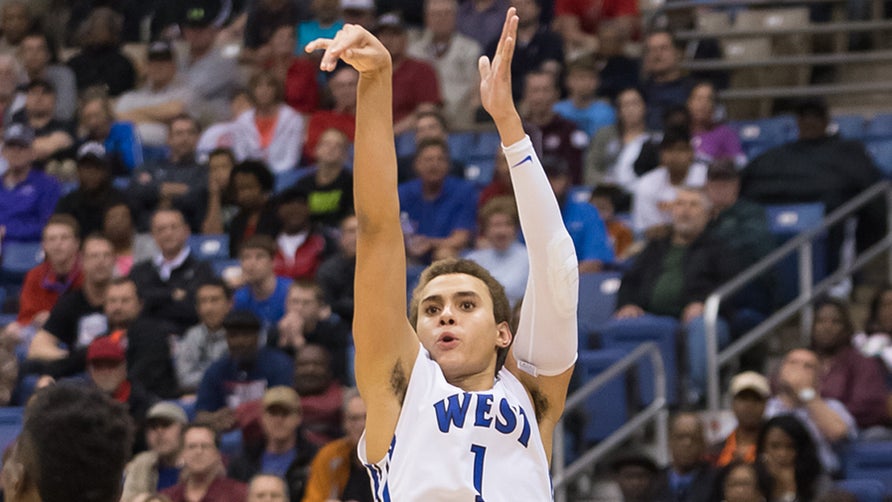 Plano West senior D.J. Hogg, hit a buzzer-beater from 18-feet for the 56-54 victory over Clear Lake for the Texas UIL 6A State Championship.
