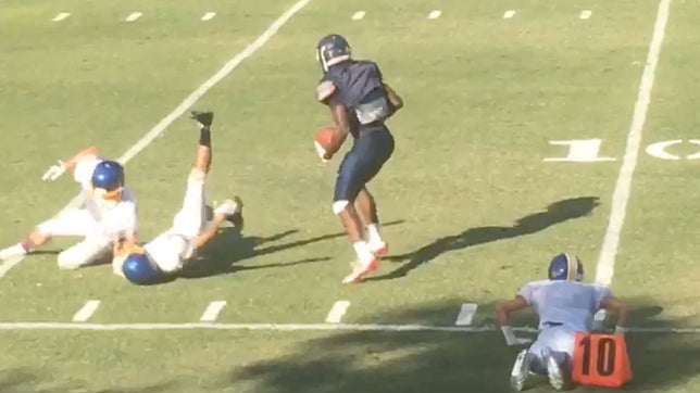 Dallas Martin went full beast mode as he threw off defenders like it's no big deal.