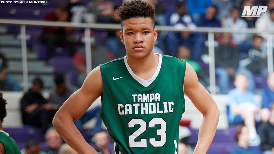 AAU highlights of Kentucky's Kevin Knox when he was playing for E1T1 Elite at the 2016 Peach Jam.