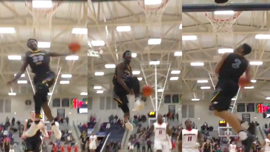 Highlights of the #1 ranked team in the state of West Virginia, Huntington St. Joseph Prep (WV), is just flat ridiculous. Is this a real game or a dunk contest?