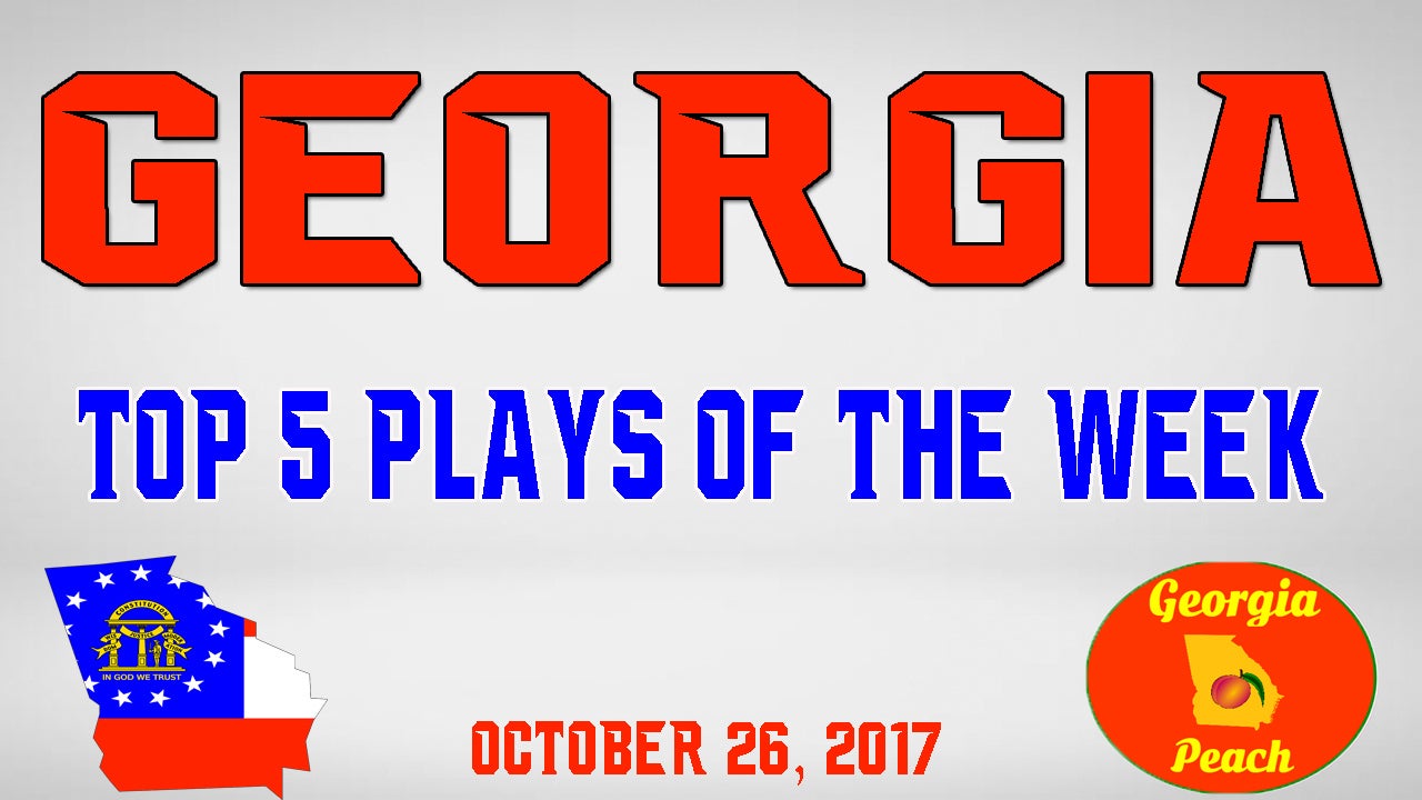 Georgia - Top 5 Plays - Oct. 26