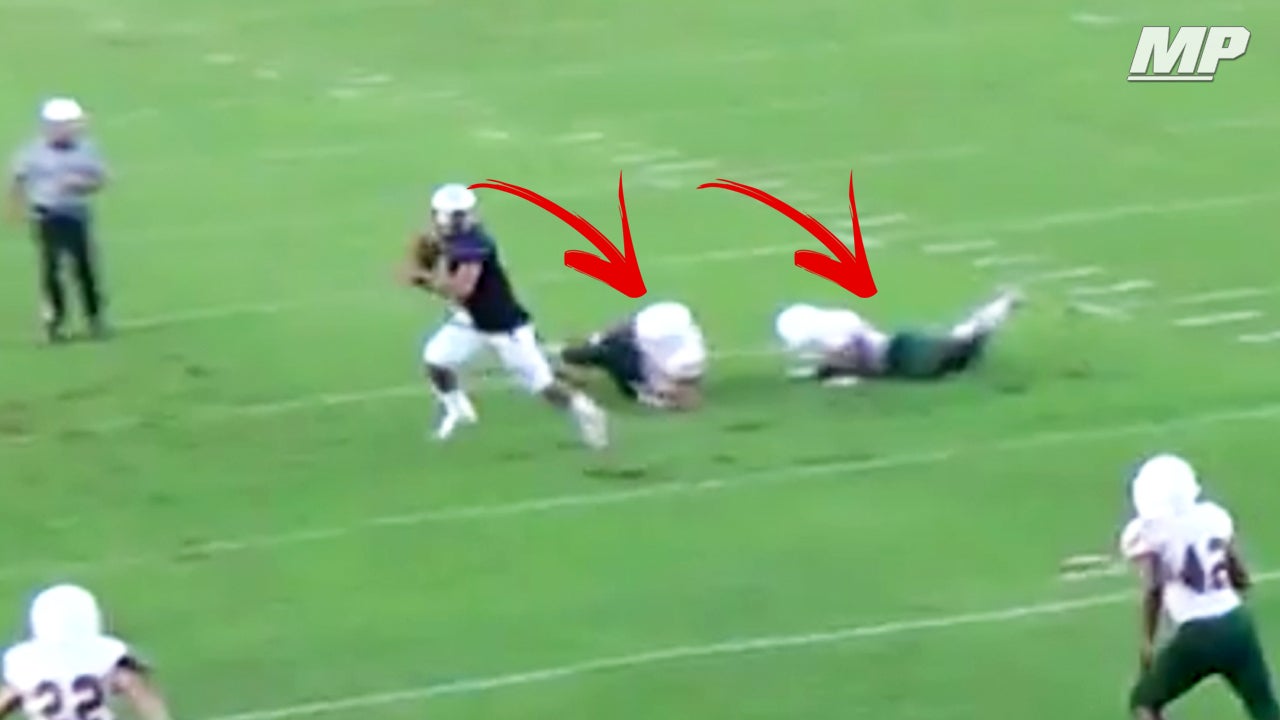 Auburn commit jukes two defenders for score