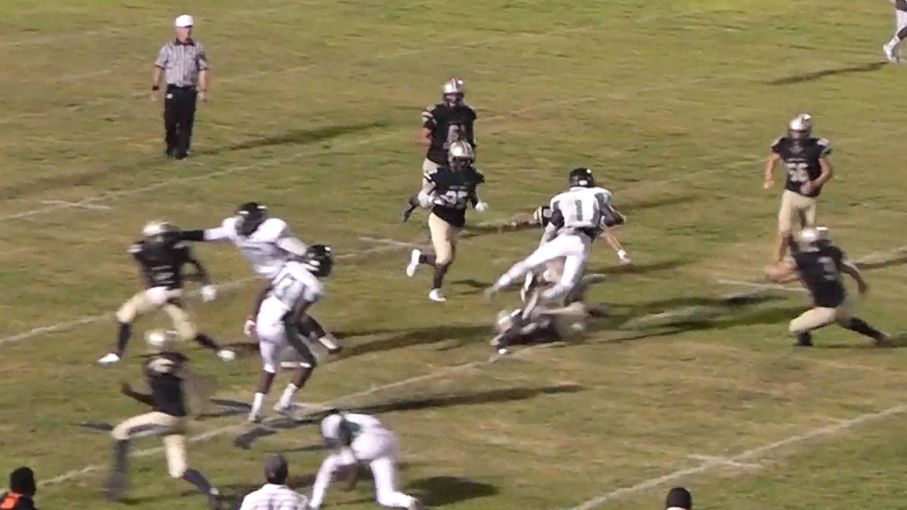 Bouncing off defenders like it's nothing