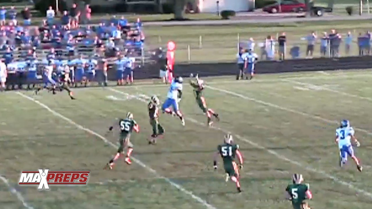 Matt Bowman goes Gronk with the one hander