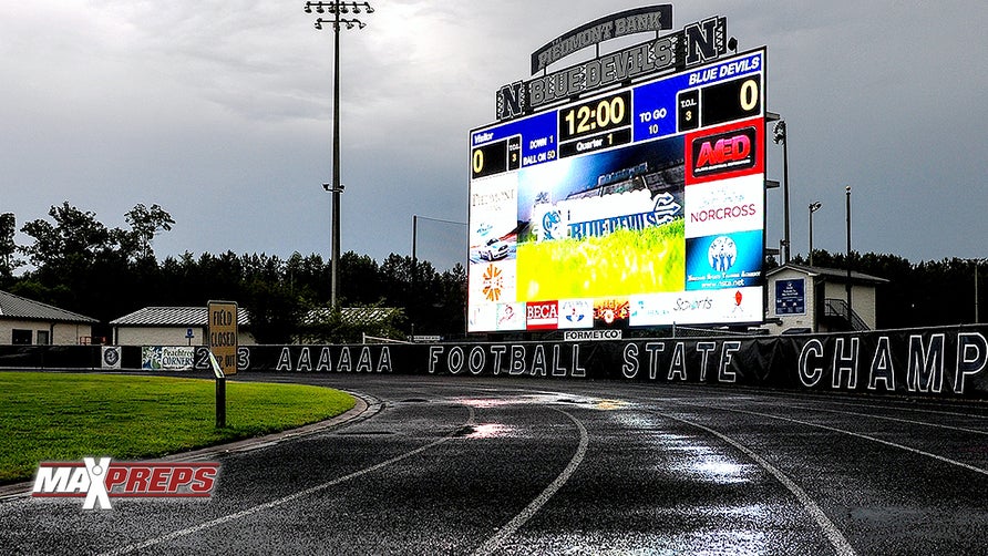 Giant electronic video board is on-par with those of top colleges