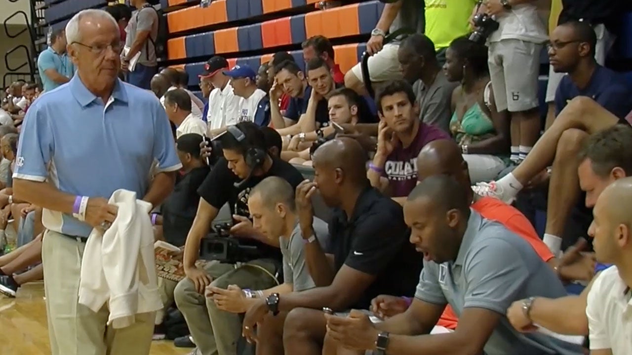 College coaches watch top guard Dennis Smith