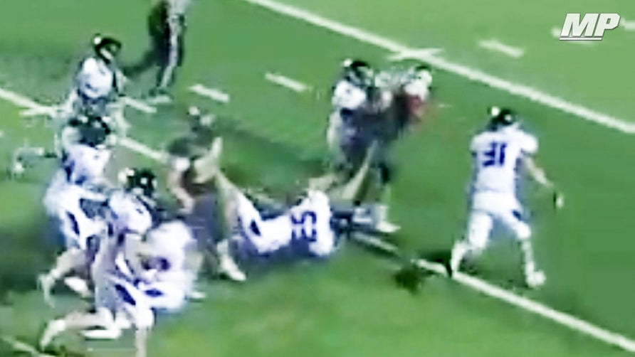 Meet the biggest running back in high school football - the Hickory Hawks' Maurice Harris.