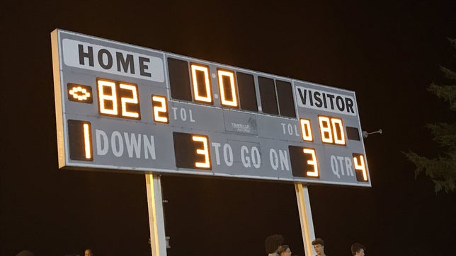 No, this is not a basketball score. The Peoria (IL) and Notre Dame (Peoria, IL) football teams had an absolute shootout, which eventually ended with a game-winning two-point conversion in double overtime to give Peoria the 82-80 victory.