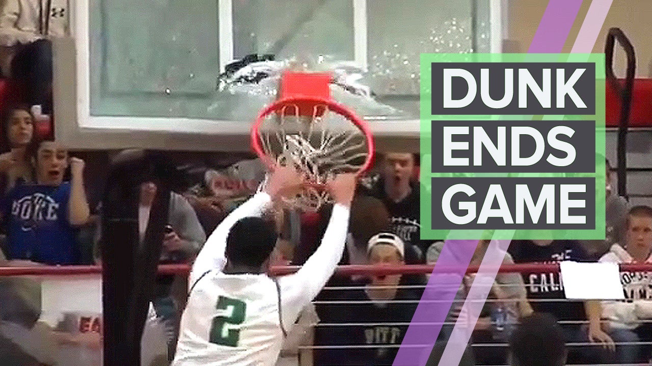 Backboard Shattering Dunk Ends Game